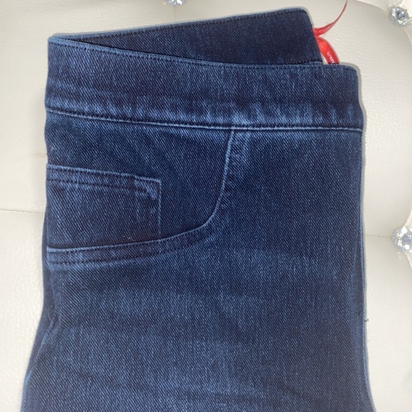 Spanx Jeggings Jeans Navy Blue Stretchy Skinny M - Picture 5 of 8